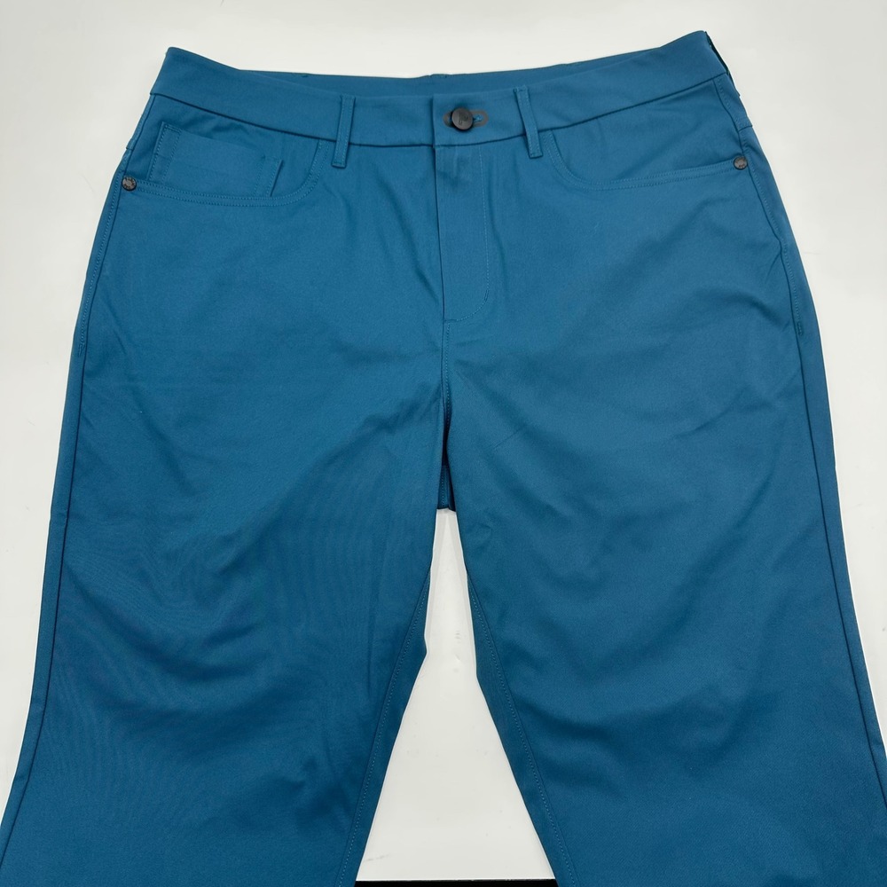 Public Rec Mens All Day Every Day 5-Pocket Pants Blue Teal 33x30 (33x28 Actual)